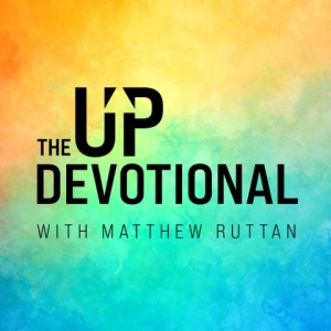 Logo for The Up Devotional as a podcast and online.